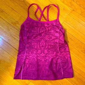 Worn once, pink Athleta tank top